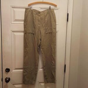 J. Crew Wide-Leg Linen Pants. 12T